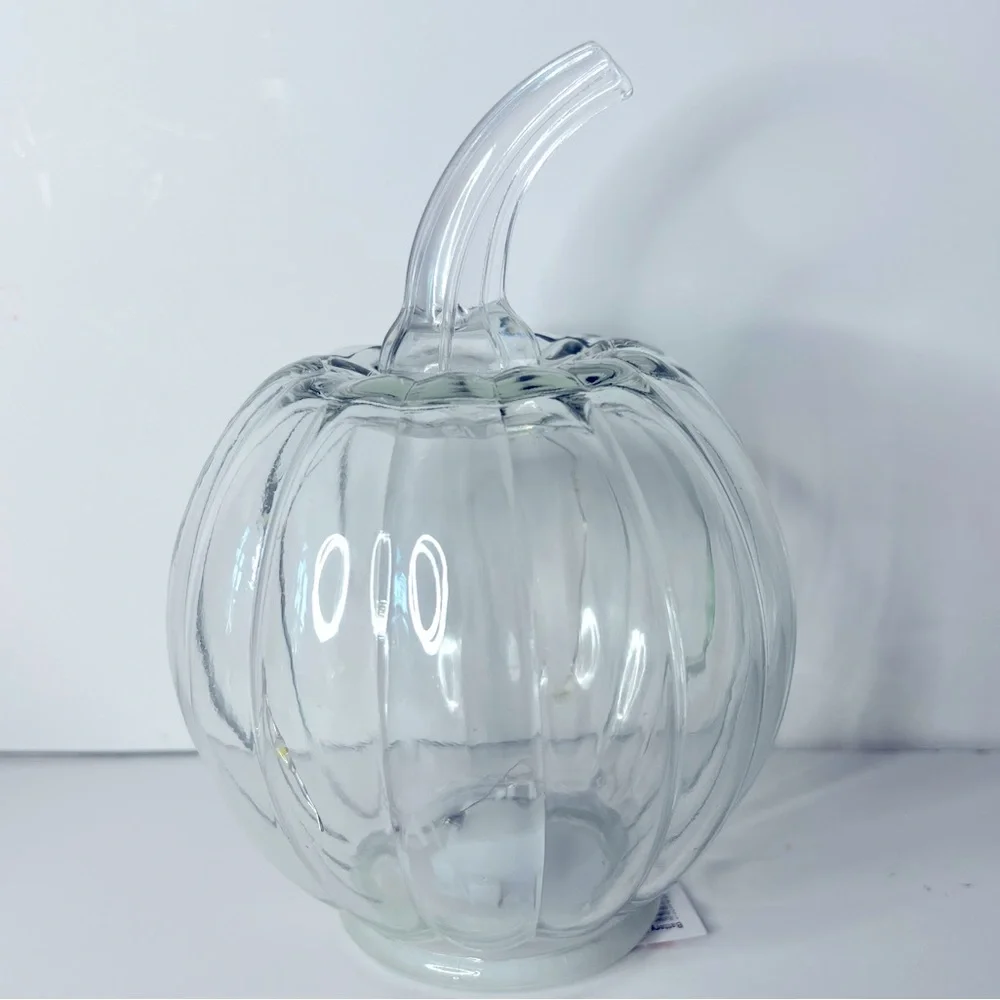 Target 🎯 Clear Glass Lit Pumpkin🍂🍁